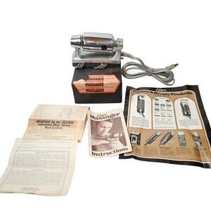 Oster Stim-U-Lax Massager Vtg Rare Model 14-01A Complete in Box Working